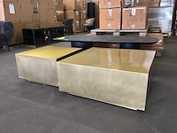 Ptmd irvy gold ijzeren salontafel set van 2