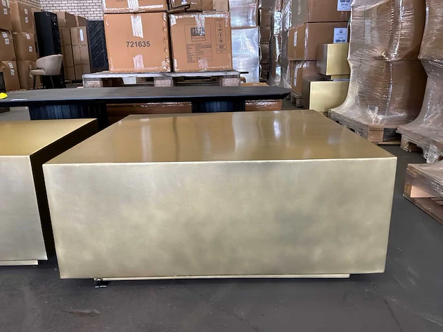 Ptmd irvy gold ijzeren salontafel set van 2 - afbeelding 4 van  11