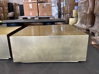 Ptmd irvy gold ijzeren salontafel set van 2 - afbeelding 4 van  11