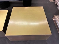 Ptmd irvy gold ijzeren salontafel set van 2 - afbeelding 5 van  11