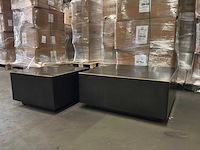 Ptmd irvy nickle ijzeren salontafel set van 2 - afbeelding 4 van  8