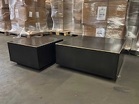 Ptmd irvy nickle ijzeren salontafel set van 2 - afbeelding 5 van  8