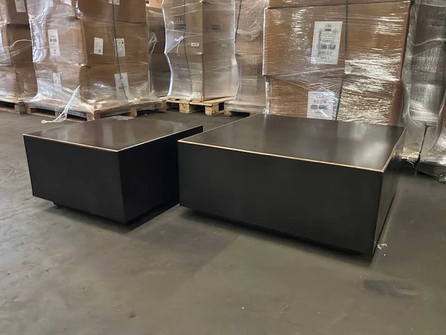 Ptmd irvy nickle ijzeren salontafel set van 2 - afbeelding 5 van  8