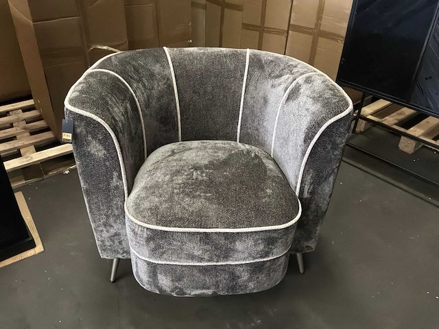 Ptmd john mocca fauteuil aphrodite met 7 strepen - afbeelding 2 van  12