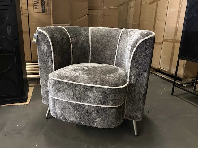 Ptmd john mocca fauteuil aphrodite met 7 strepen - afbeelding 5 van  12