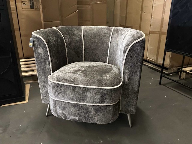 Ptmd john mocca fauteuil aphrodite met 7 strepen - afbeelding 6 van  12