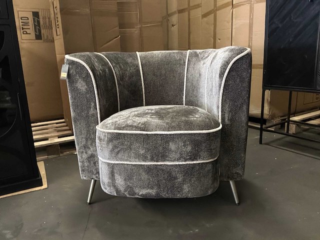 Ptmd john mocca fauteuil aphrodite met 7 strepen - afbeelding 8 van  12