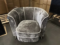 Ptmd john mocca fauteuil aphrodite met 7 strepen - afbeelding 9 van  12