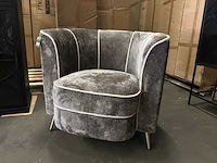 Ptmd john mocca fauteuil aphrodite met 7 strepen - afbeelding 5 van  12
