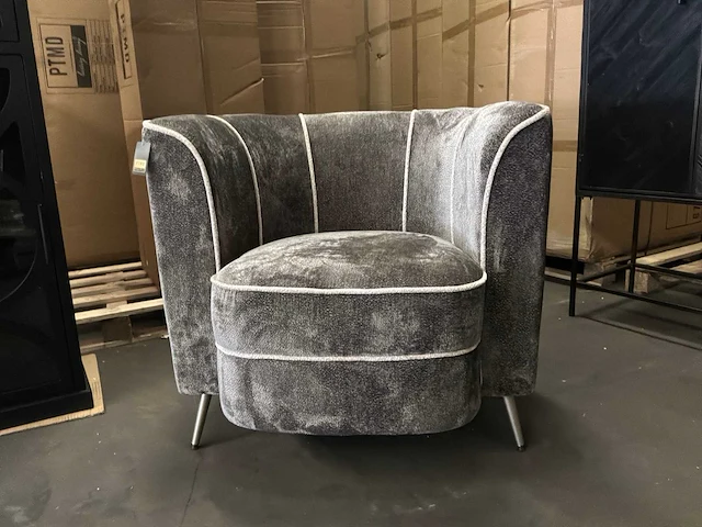 Ptmd john mocca fauteuil aphrodite met 7 strepen - afbeelding 10 van  13
