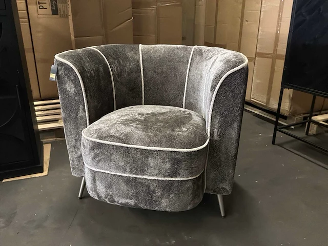 Ptmd john mocca fauteuil aphrodite met 7 strepen - afbeelding 8 van  13