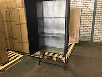 Ptmd rens black houten kast met metalen frame, 2 deuren - afbeelding 8 van  8