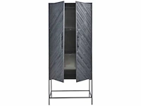 Ptmd rens black houten kast met metalen frame, 2 deuren - afbeelding 3 van  10