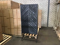 Ptmd rens black houten kast met metalen frame, 2 deuren - afbeelding 7 van  10
