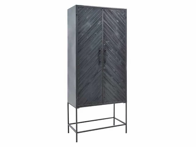 Ptmd rens black houten kast met metalen frame, 2 deuren - afbeelding 13 van  13