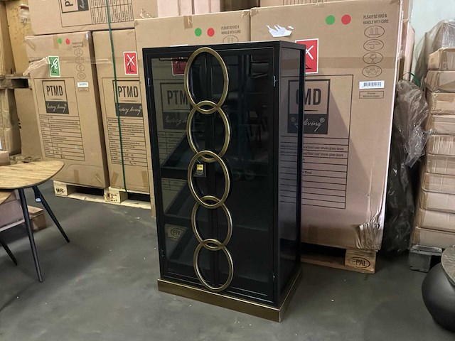 Ptmd riho metalen wijnkast - afbeelding 1 van  12
