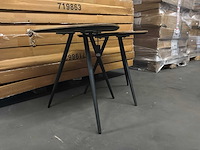 Ptmd rupert naturel salontafel van gerecycled teakhout set van 2 - afbeelding 2 van  9