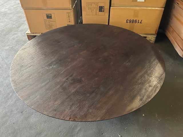 Ptmd xelle salontafel bruin 150cm - afbeelding 4 van  8