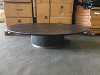 Ptmd xelle salontafel bruin 150cm - afbeelding 2 van  8