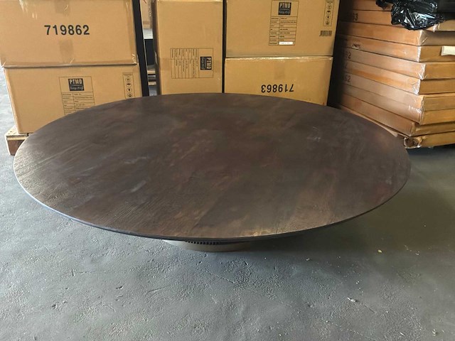 Ptmd xelle salontafel bruin 150cm - afbeelding 3 van  8