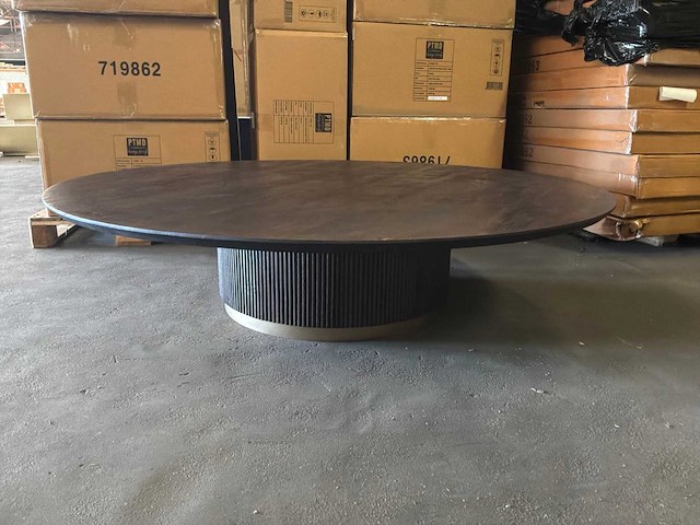 Ptmd xelle salontafel bruin 150cm - afbeelding 1 van  7