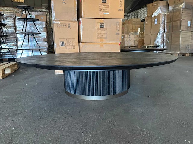 Ptmd xelle salontafel zwart 150cm - afbeelding 1 van  9