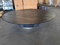 Ptmd xelle salontafel zwart 150cm - afbeelding 3 van  9