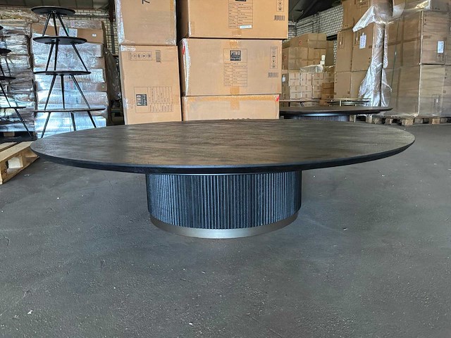 Ptmd xelle salontafel zwart 150cm - afbeelding 1 van  5