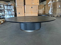 Ptmd xelle salontafel zwart 150cm - afbeelding 1 van  5