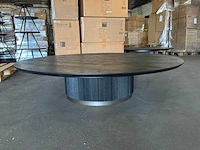 Ptmd xelle salontafel zwart 150cm - afbeelding 5 van  9