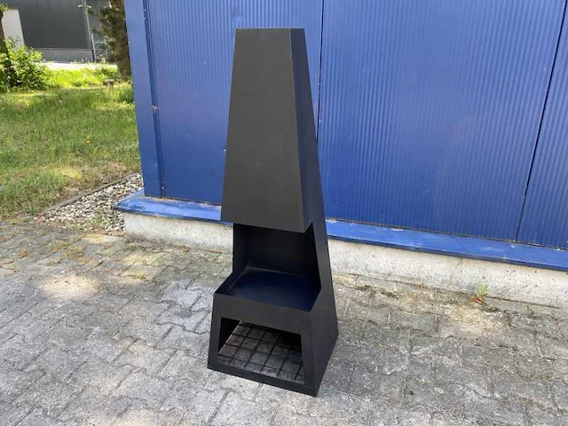 Pular - tuinhaard zwart 44x37x125cm - afbeelding 3 van  3
