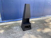 Pular - tuinhaard zwart 44x37x125cm - afbeelding 3 van  3