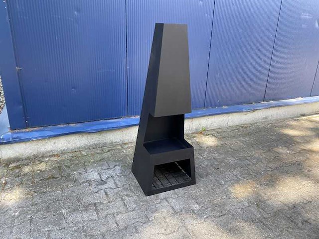 Pular - tuinhaard zwart 44x37x125cm - afbeelding 2 van  3