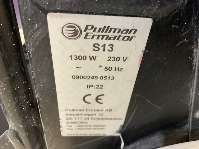 Pullman ermator s13 industriële stofzuiger - afbeelding 4 van  4