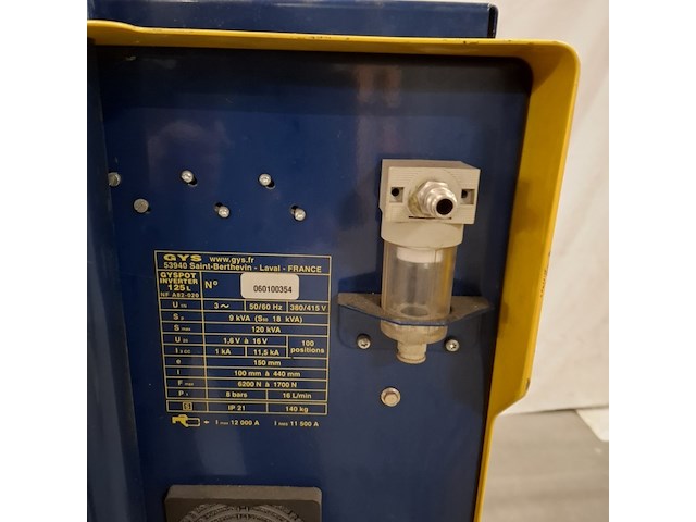 Puntlasapparaat, gyspot, 125l, geel - afbeelding 3 van  14