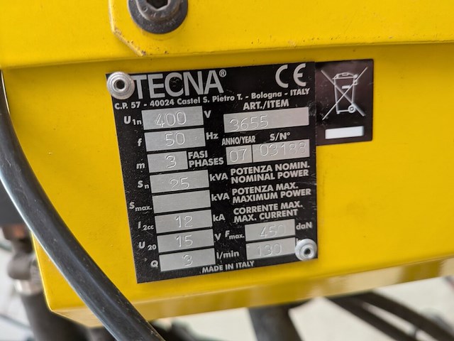 Puntlasapparaat t.b.v. autocarrosseriereparatie tecna, 3655, bouwjaar 2007 - afbeelding 13 van  25