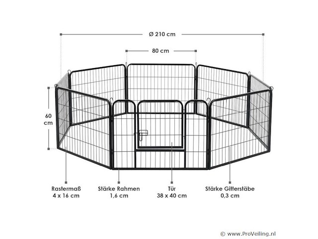 Puppyren 60 cm voor honden, konijnen of andere kleine dieren - afbeelding 5 van  11