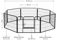 Puppyren 60 cm voor honden, konijnen of andere kleine dieren - afbeelding 5 van  11
