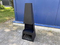 Pura - tuinhaard zwart 44x37x125cm - afbeelding 3 van  3