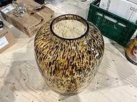 Pure craftmanship - gedecoreerde vaas ø 30 cm - afbeelding 1 van  2