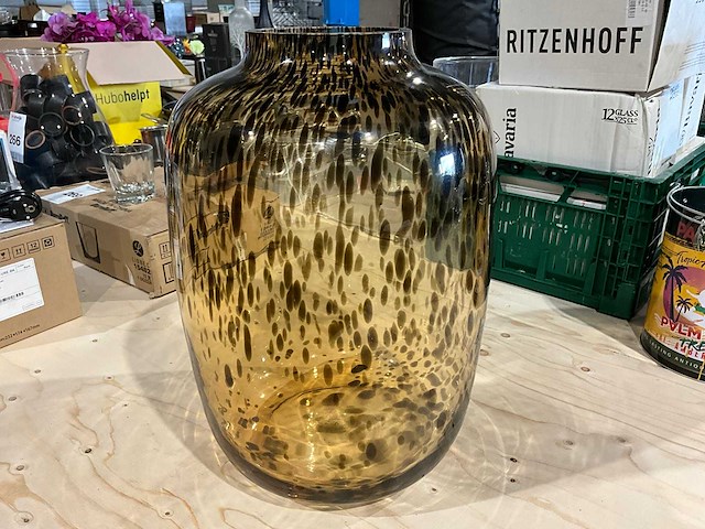 Pure craftmanship - gedecoreerde vaas ø 30 cm - afbeelding 2 van  2