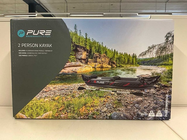 Pure4fun opblaasbare kajak (2 persoons) - afbeelding 1 van  2
