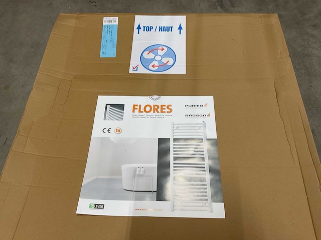 Purmo flores t (1237w + 950w) 1807x750mm designradiator met blower - afbeelding 5 van  5