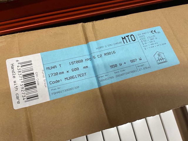 Purmo muna t 1730x600mm designradiator met blower - afbeelding 7 van  7