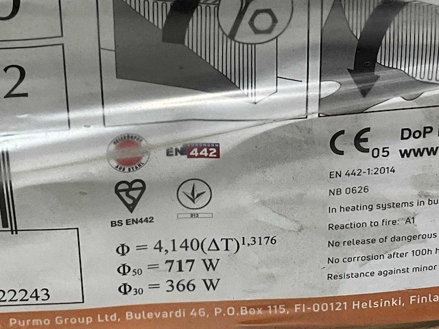 Purmo plint radiator 717w - afbeelding 4 van  6