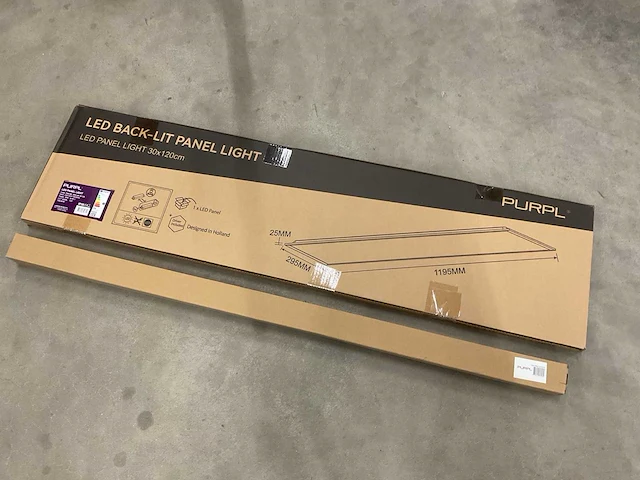 Purpl pan-bl-36w-4k-30120 led paneel met opbouwframe (4x) - afbeelding 5 van  5