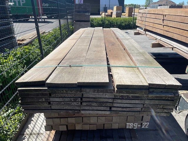 Purple heart planken fijnbezaagd 3350x200x25mm (35x) - afbeelding 1 van  3