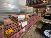 Purple heart planken geschaafd 3350x120x21mm (13x) - afbeelding 2 van  3
