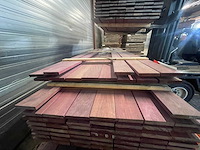 Purple heart planken geschaafd 3350x120x21mm (13x) - afbeelding 3 van  3
