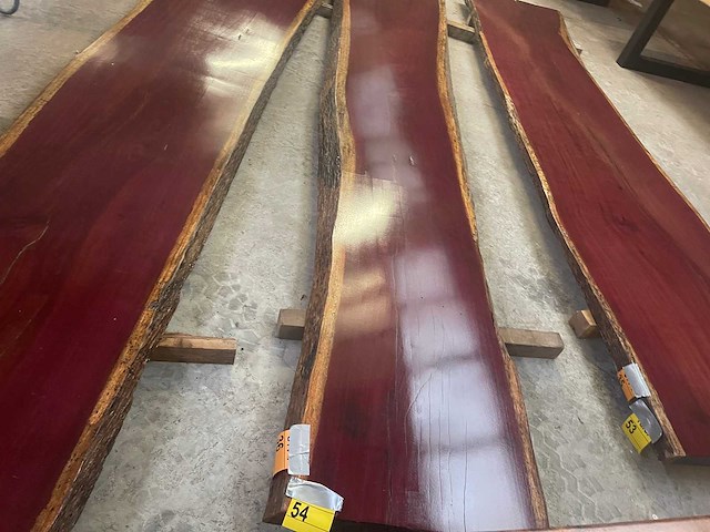 Purple heart tafel 4000x650x65mm - afbeelding 2 van  2